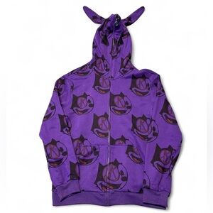 Introvert studios bunny suit full zip hoodie purple size M mens NWT brand new